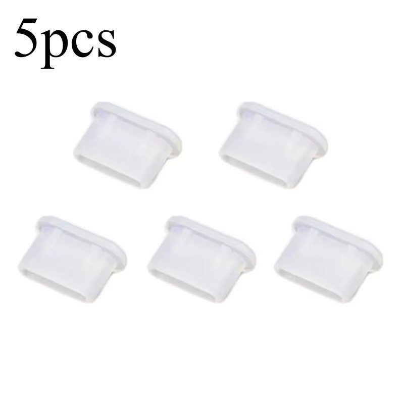Dust Plug Type-C USB Charging Port Protector Silicone Cover For Smart 5pcs