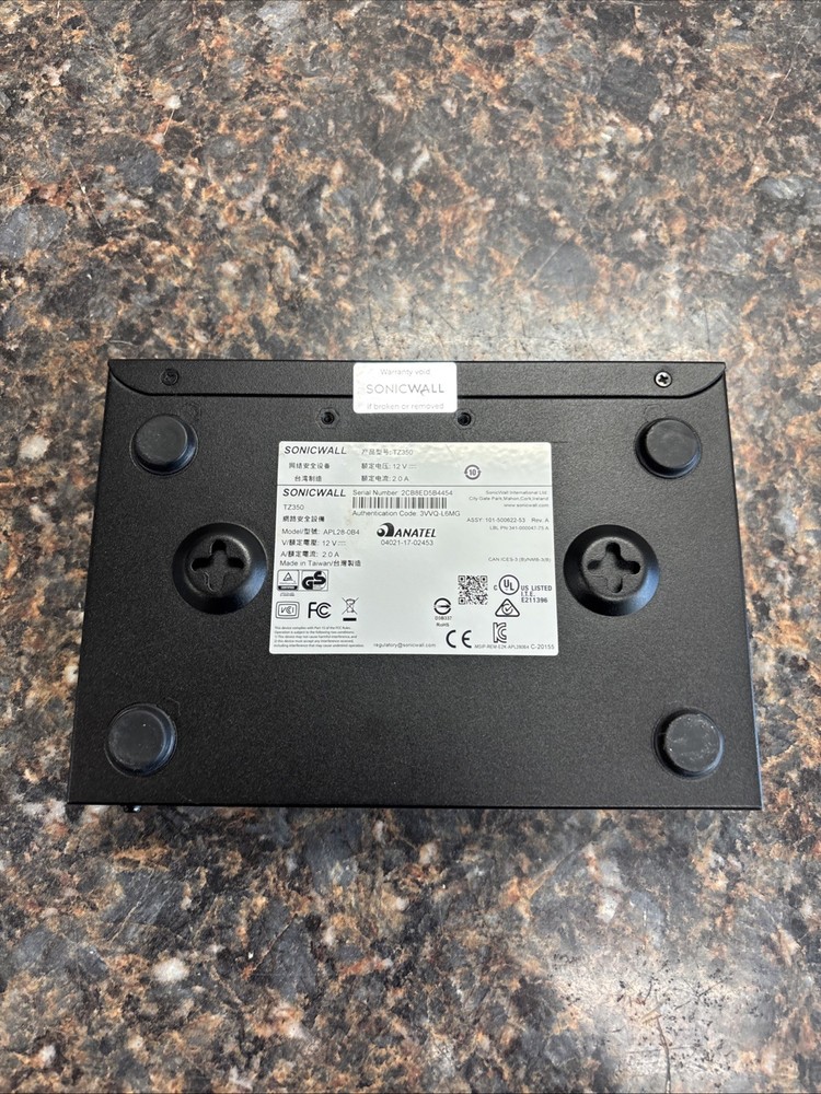 SonicWall TZ350 APL28-0B4 Network Security Firewall Appliance