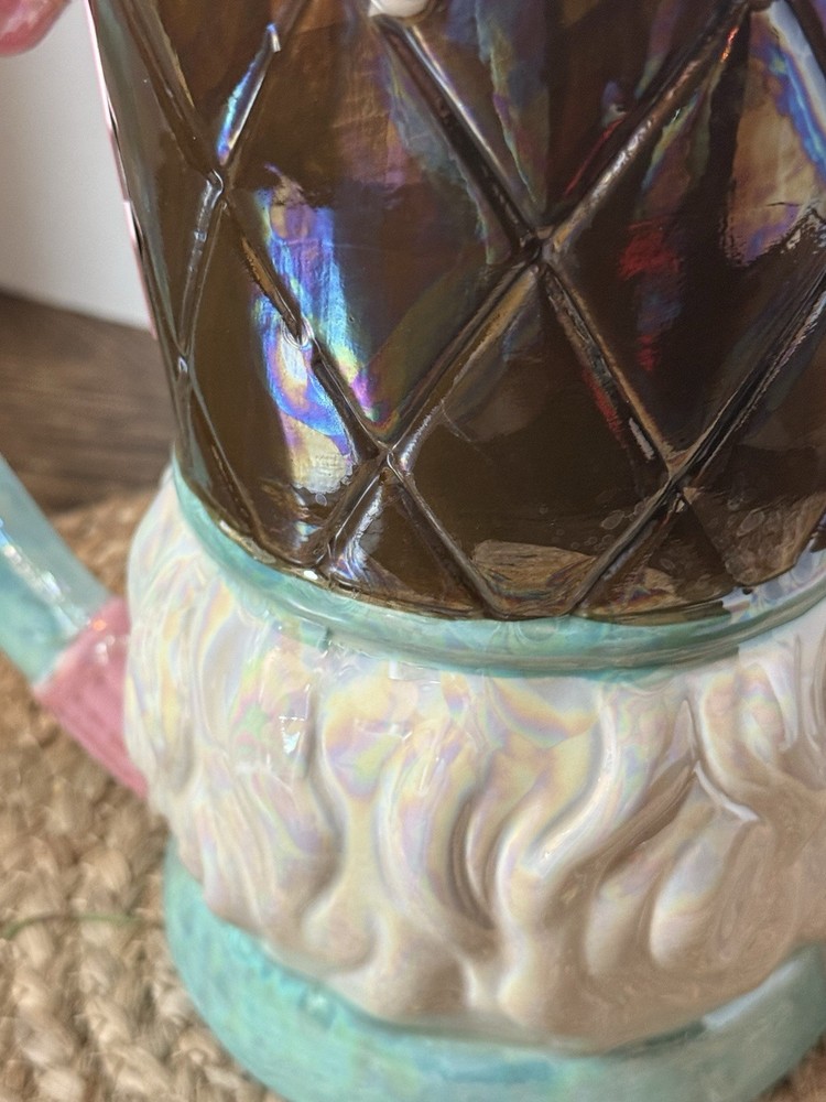 Iridescent Nutcracker Pitcher Pink Pastel