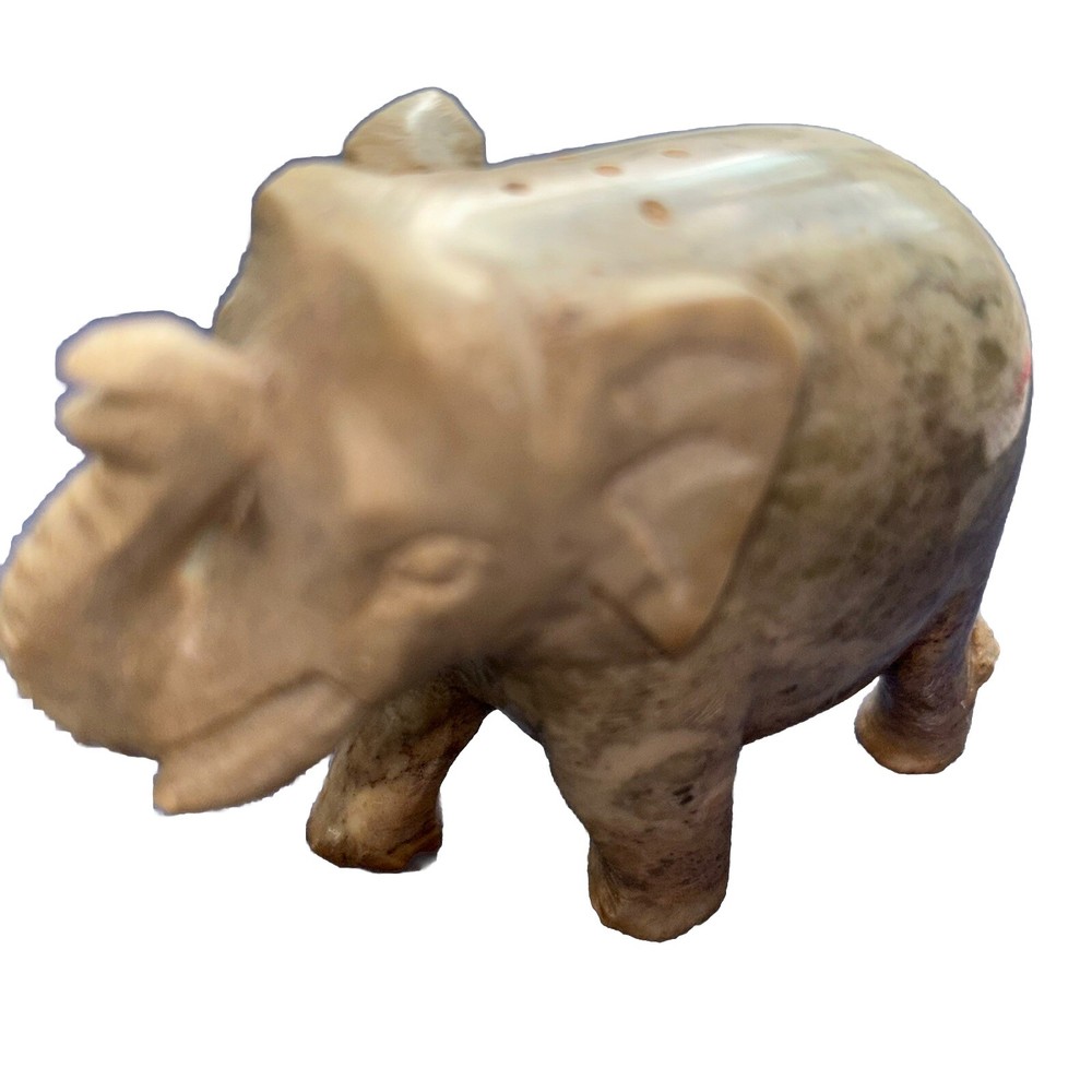 Elephant Trunk Up Stone Incense Holder