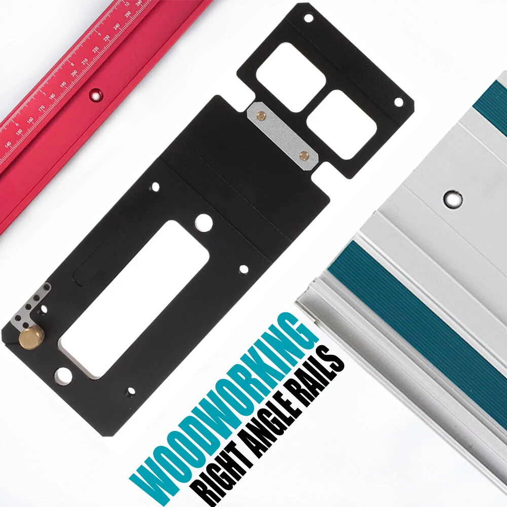 90 Degree Track Saw Square Guide Rail Square Right-angle Guide Rail Stop