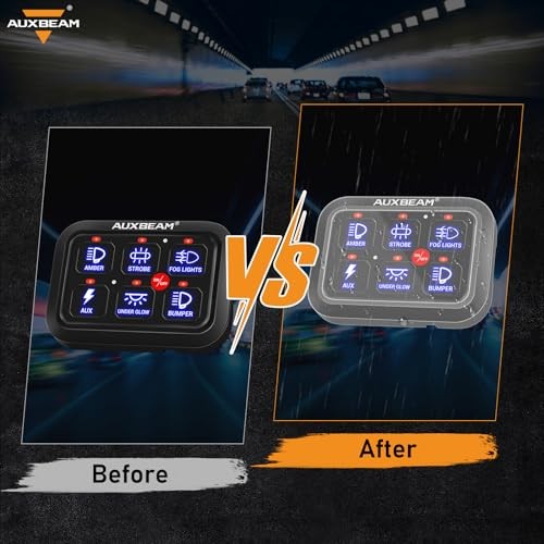 Switch Panel Waterproof Case PVC For 6 Gang Switch Panel (BC60, GC60, RA60)