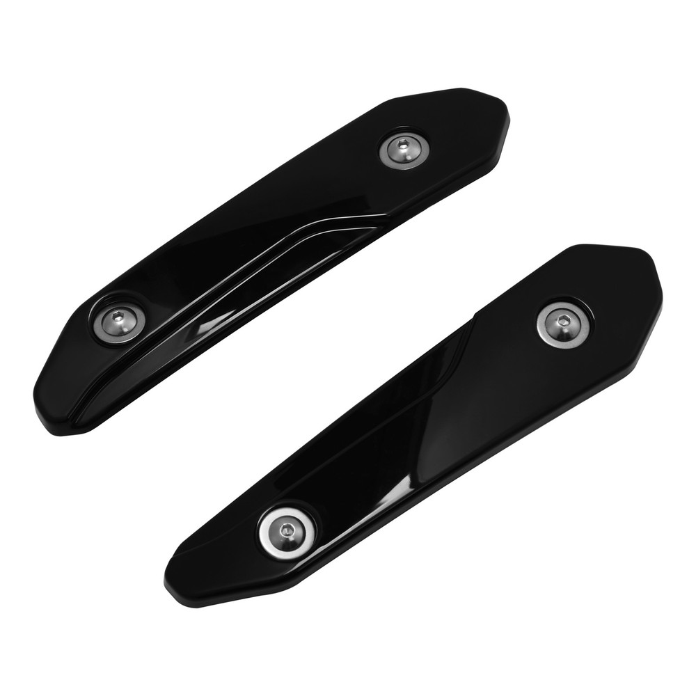 Black Split Windscreen Windshield Side Trim Fit For Harley CVO Road Glide 23-25