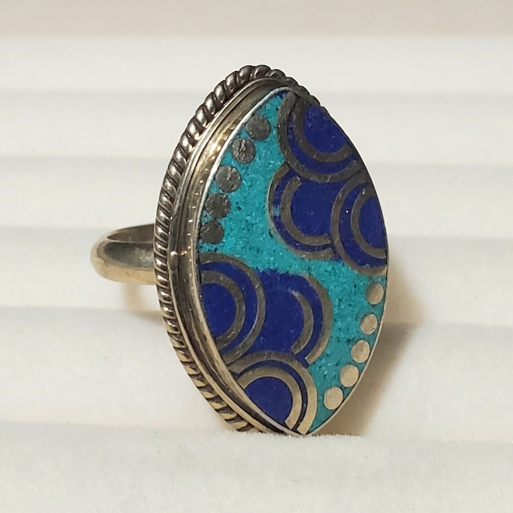Lapis Turquoise Ring