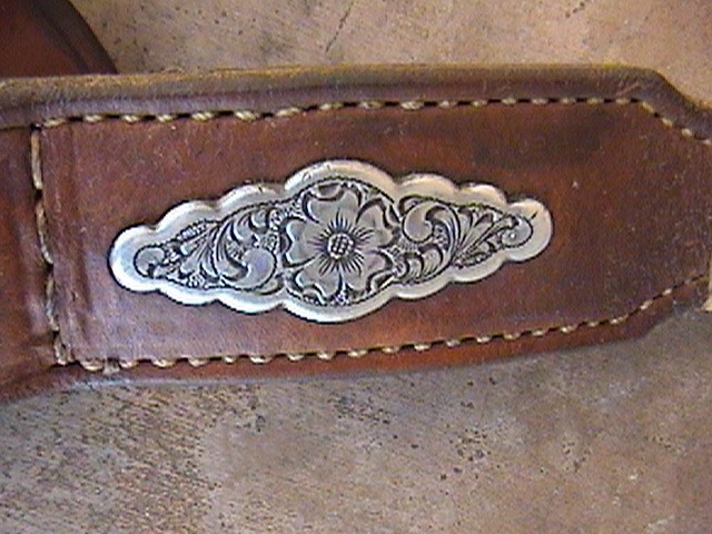 CUSTOM SILVER & RAWHIDE BRAID TROPHY BARREL HORSE BREAST COLLAR STRAP FOR SADDLE