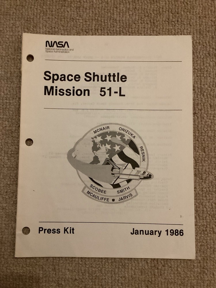 Space Shuttle Challenger Mission 51-L Press Kit