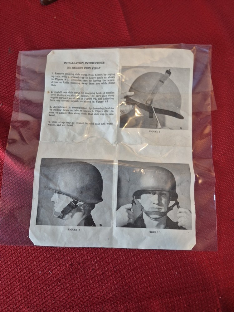 US M1 Helmet Chin Strap Instructions