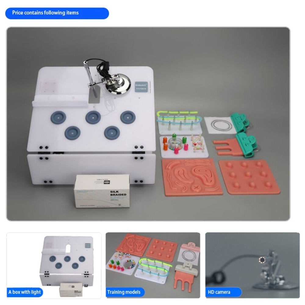 Laparoscopic Surgery Training Box Set – HD Camera + Practice Training Pads