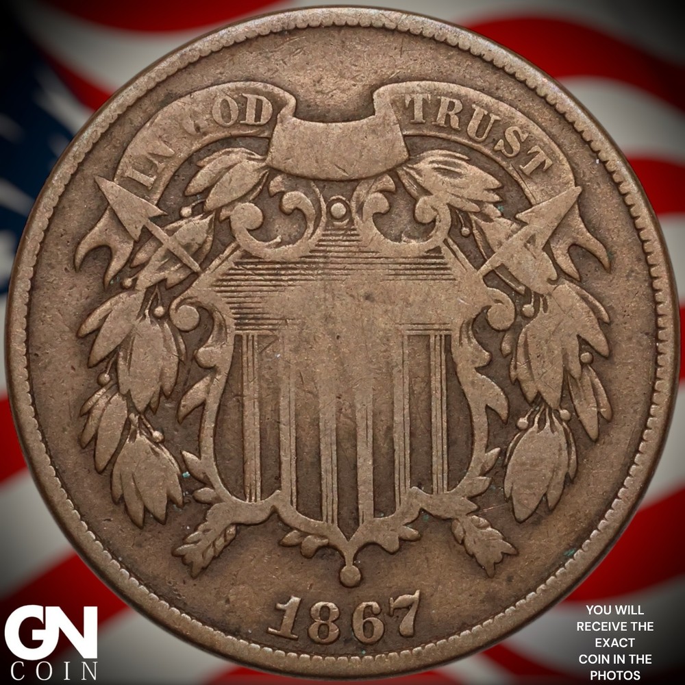 1867 2 Cent Piece B2349