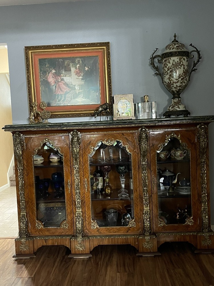 Beautiful, large Victorian style, Credenza, Display Sideboard