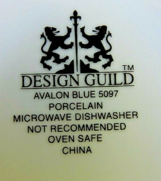 DESIGN GUILD Avalon Blue Place Setting 5 Pieces