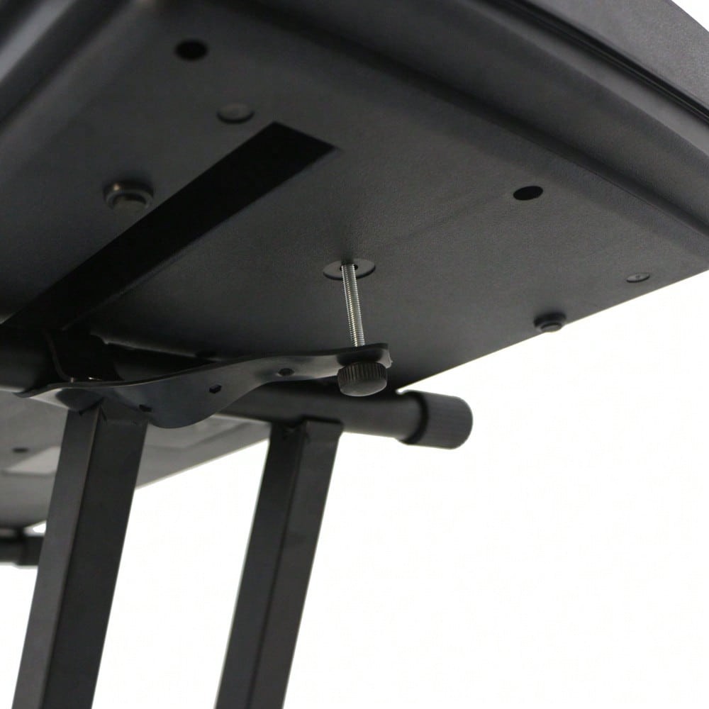 Dual-Tube X-Shape Keyboard Stand Black