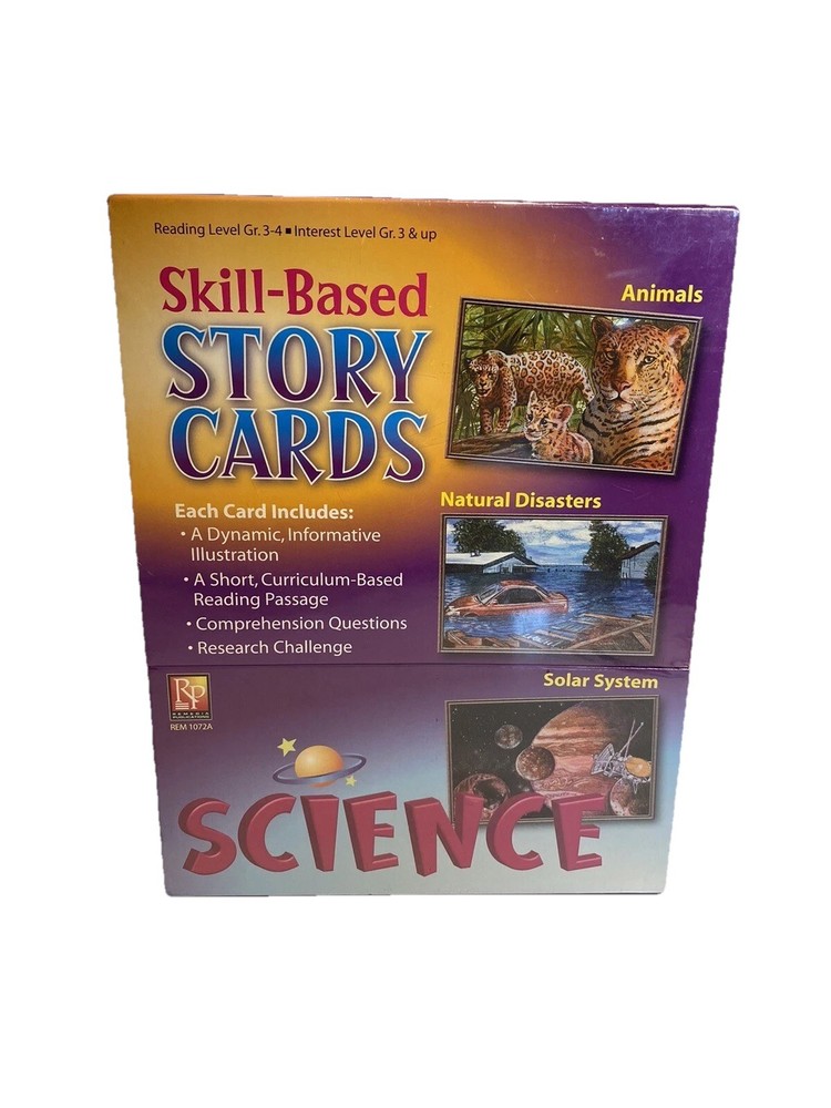 New Sealed Education Tools Skill Based Story Cards Science Animal Solar System