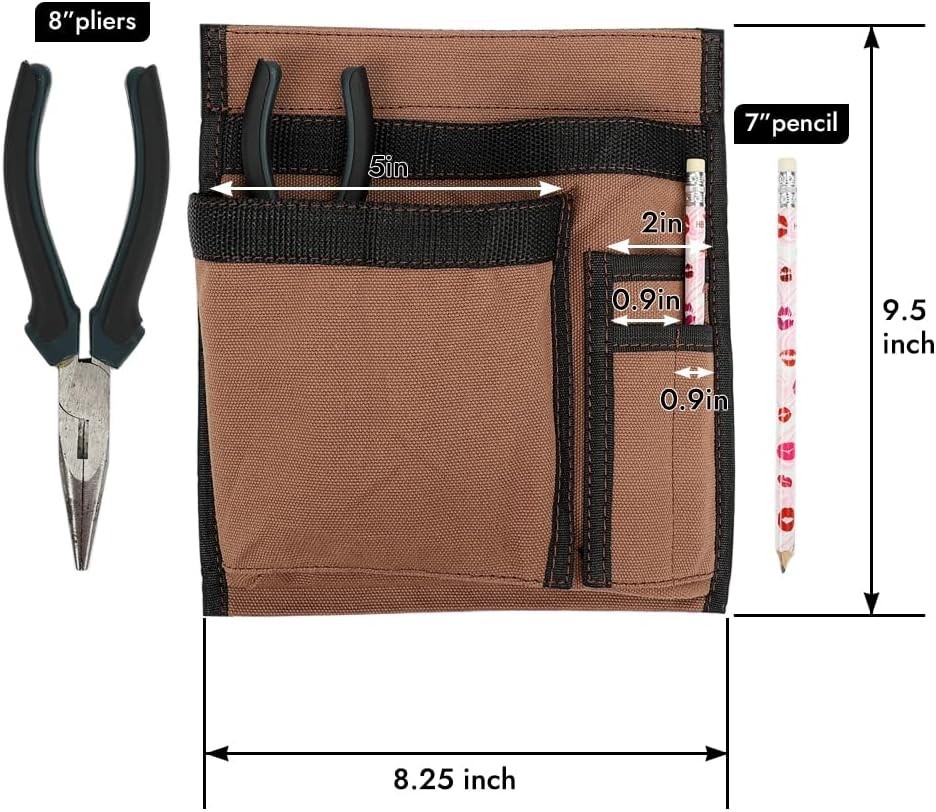 Durable 5-Pocket Canvas Tool Belt for Men