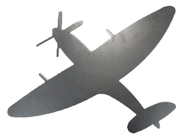 Silhouette Plane Spitfire Legend .075" Thickness Steel Flat Solid Metal MC1497