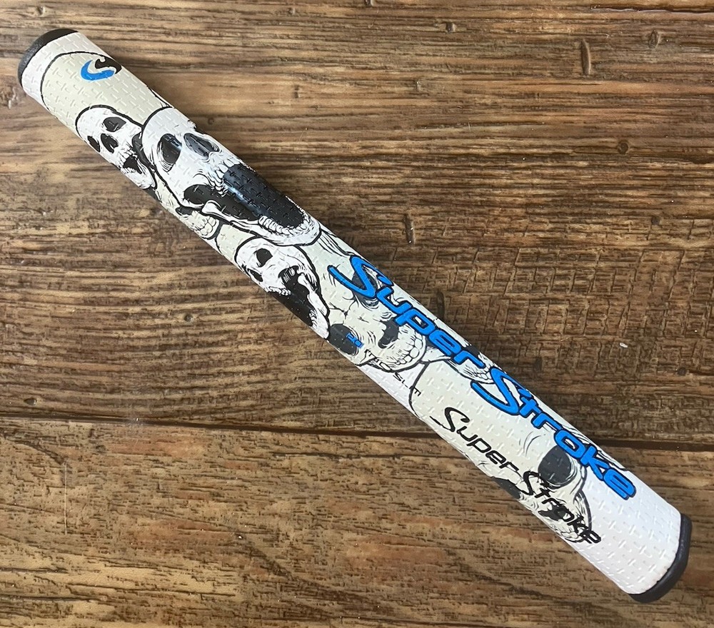 Super Stroke 2.0 Mid Slim Blue Skull Golf Putter Grip