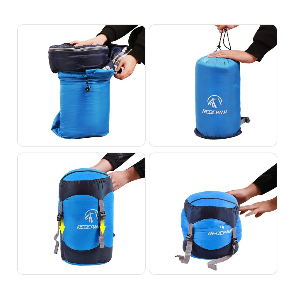 Redcamp Nylon Compression Stuff Sack, Lightweight Sleeping Bag Compres
