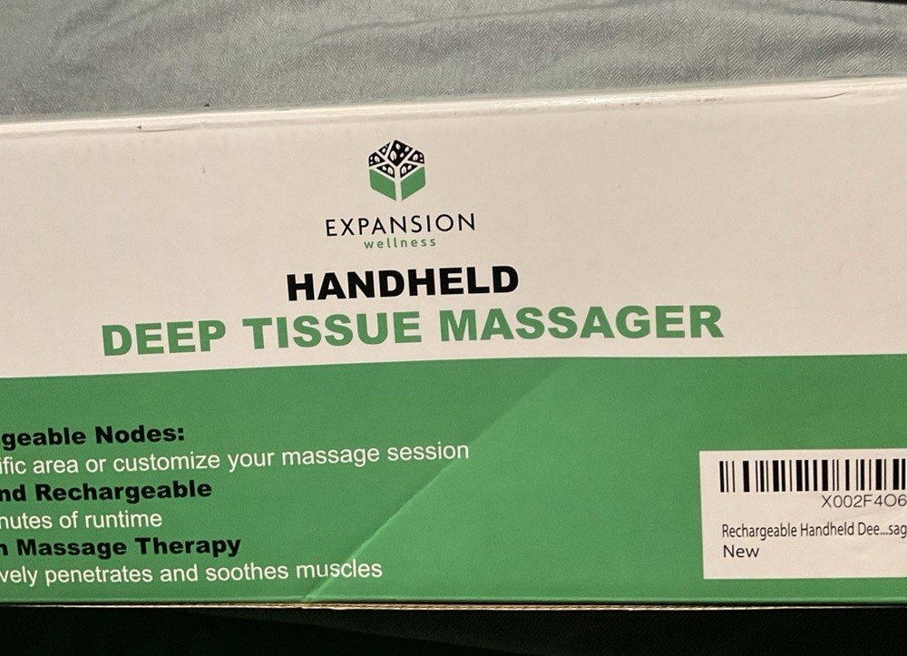 Expansion Wellness Handheld Deep Tissue Massager With 6 Interchangeable Nodes