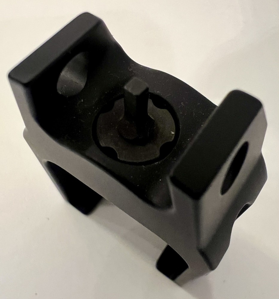 Fixed Front Backup Sight Post, Aluminum, Black