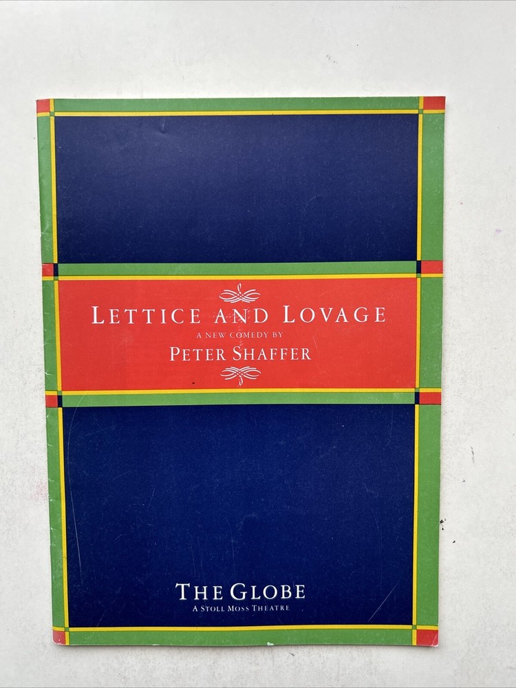 LETTICE AND LOVAGE  theatre programme MAGGIE SMITH