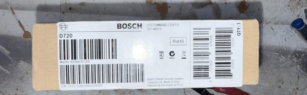 BOSCH D720B TOUCHPAD KEYPAD SECURITY D720 NEW