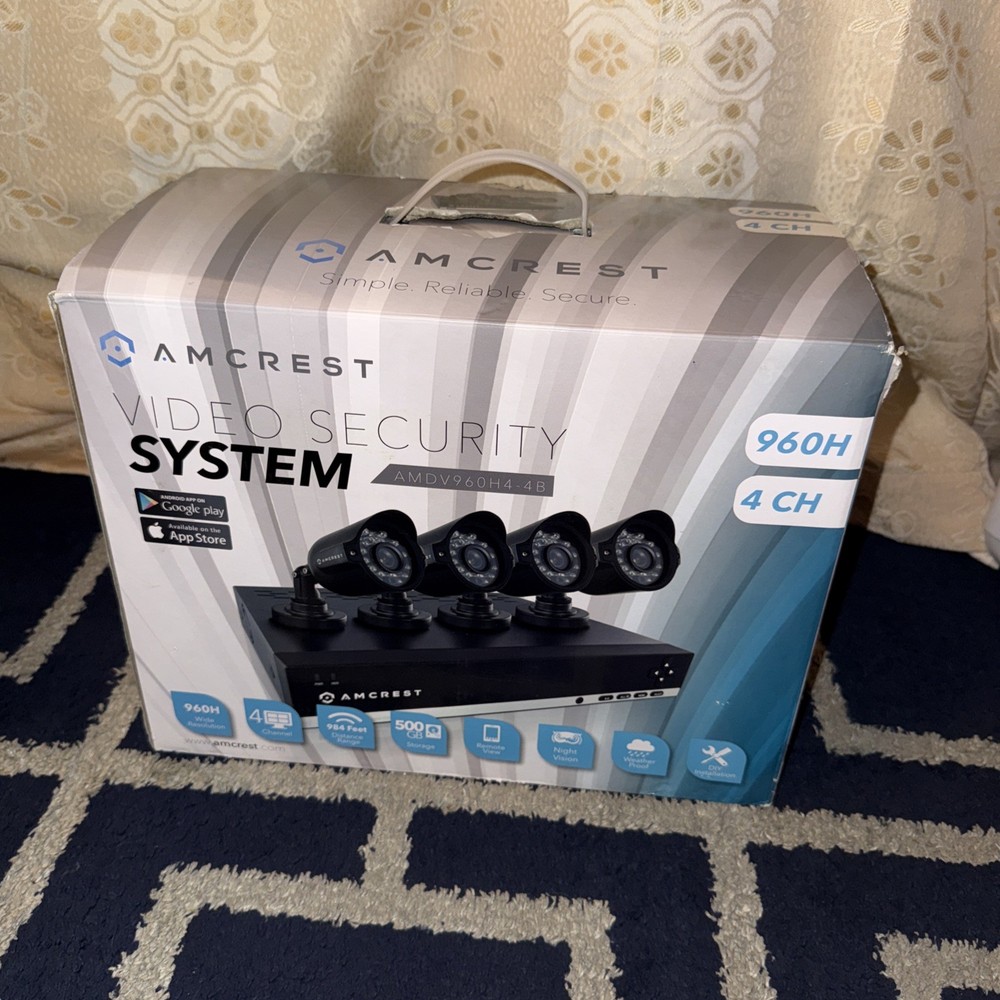 Amcrest AMDV960H4-4B 4 Channel Bullet Security System