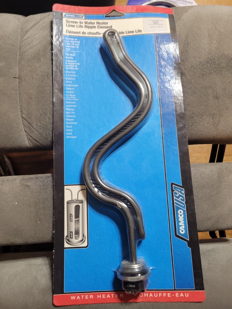 NEW Camco MFG 02953 Screw In Water Heater Lime Life Ripple Element 4500W 6442149