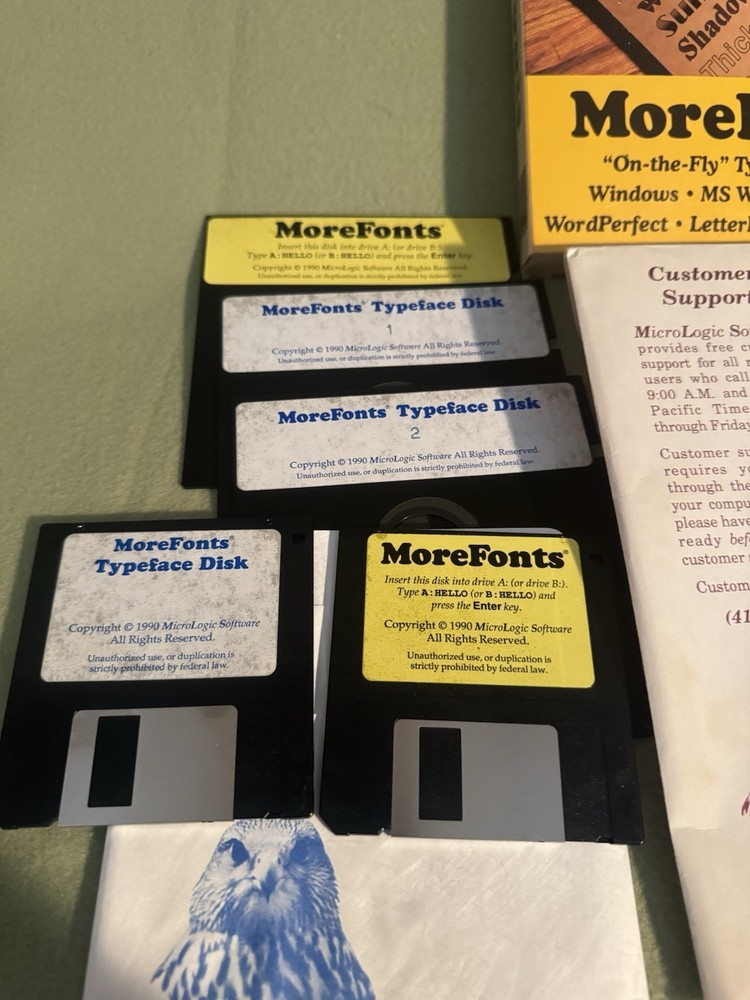 Vintage 90s Windows Software Lot More Fonts Pc Protection Full Armor & Shield