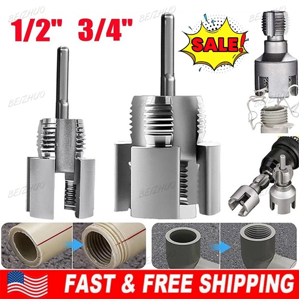 Integrated Internal & External Pipe ThreadingTool, PVC Pipe -Threader Kit