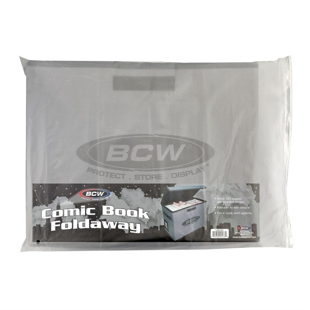 BCW Black Comic Book Foldaway Folding Storage Tote Short Box