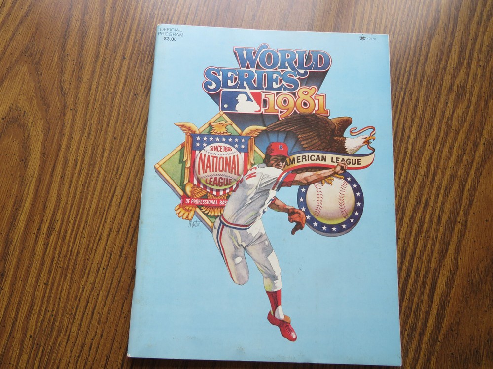 1981 &1982 World Series Programs Yanlees/Dodgers & Cards/Brewers