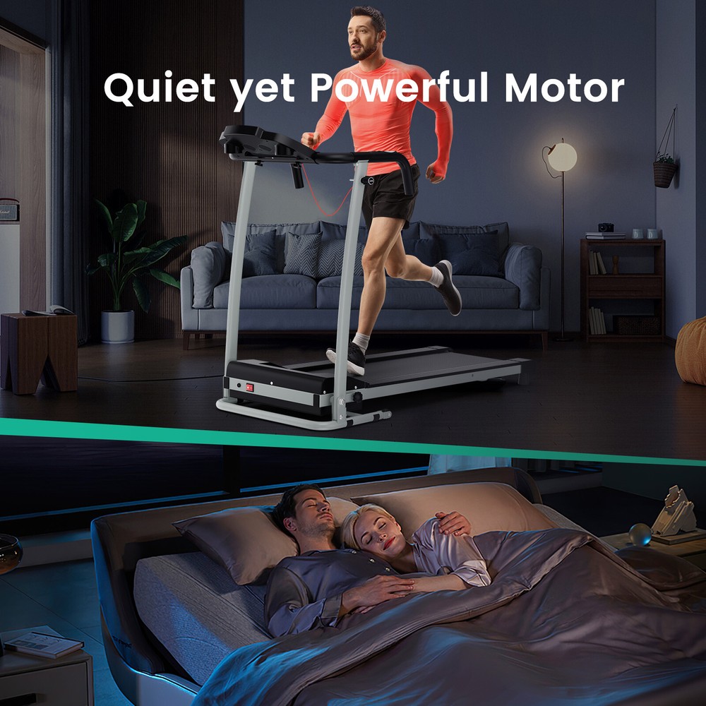 800W Foldable Treadmill Electric Motorized Power Indoor Workout Running Machine