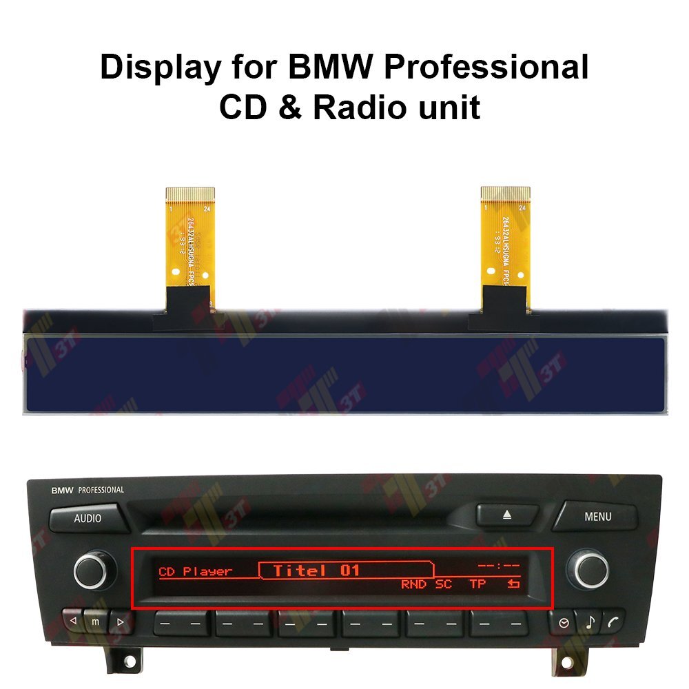 Display for BMW E90 E91 E92, Mini Cooper Professional CD Radio Unit 07-14