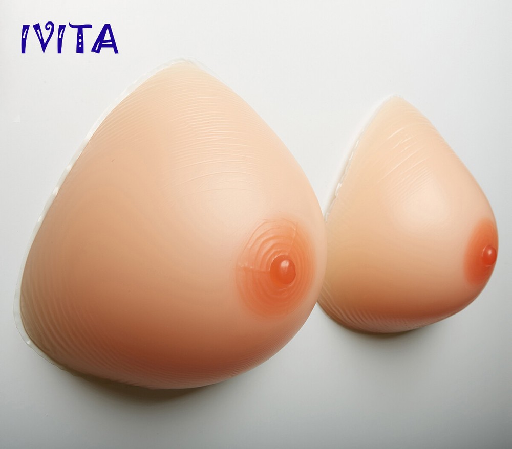 A-FF Cup Triangle Silicone Breast Forms Crossdresser Bra Enhancer Pad Inserts