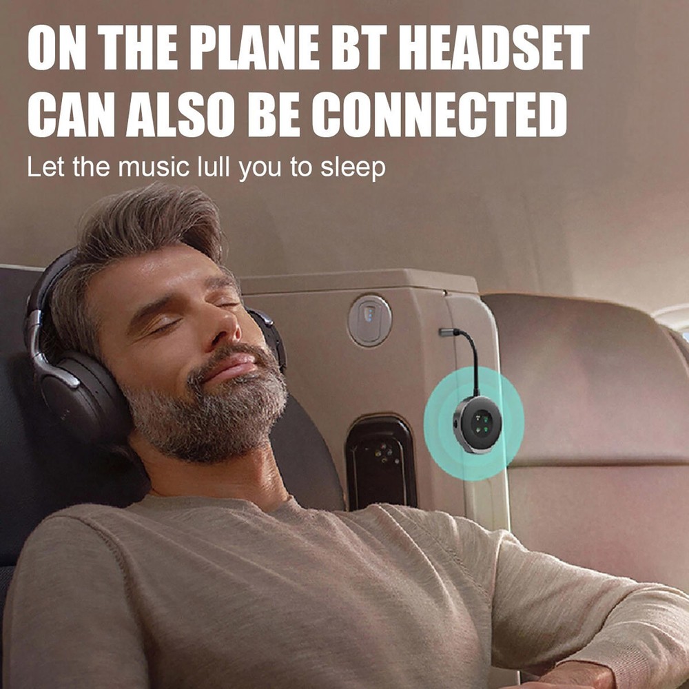 1×High Quality Bluetooth 5.3 Wireless Transmitter Receiver Car Aux Adapter