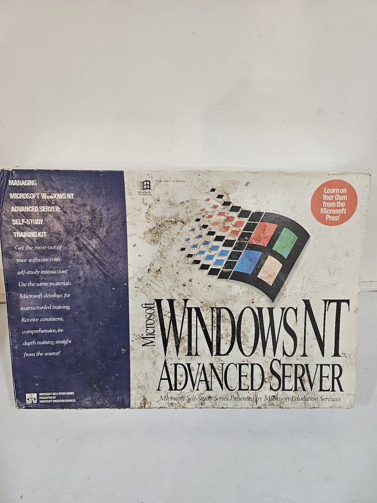 Microsoft Windows NT Advanced Server 3.1 Self Study Series w/Floppy Disks NEW