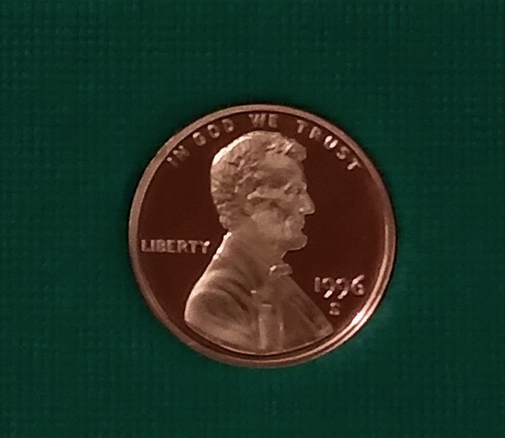 1996-S Lincoln Cent Proof DCAM