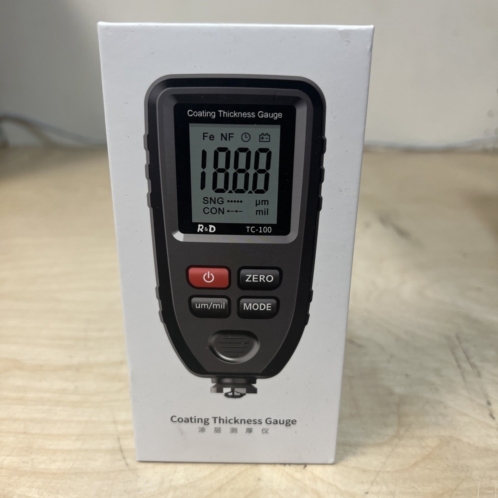 Coating Thickness Gauge TC-100 With Zero Calibration Function LCD Display Good