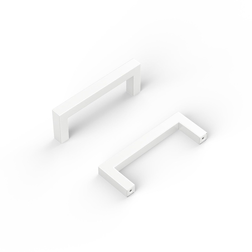 10 Pack 3 in Cabinet Pulls White Drawer Pulls Square Cabinet Handles White Ca...