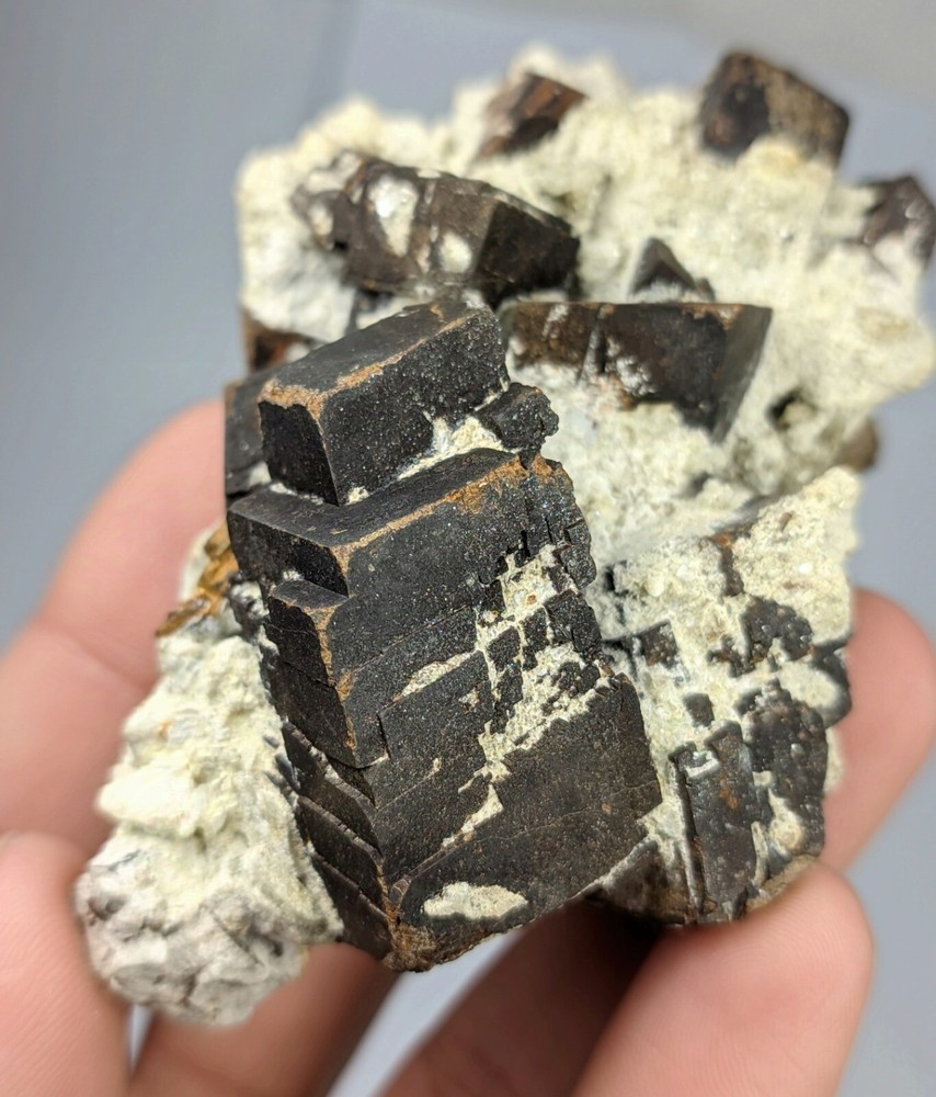 Skeletal Siderite Crystals Multi Terminated Displaying Step Growth Formation -Pk