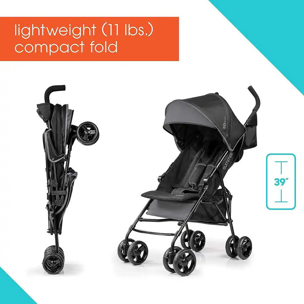 3D Mini Stroller in Gray