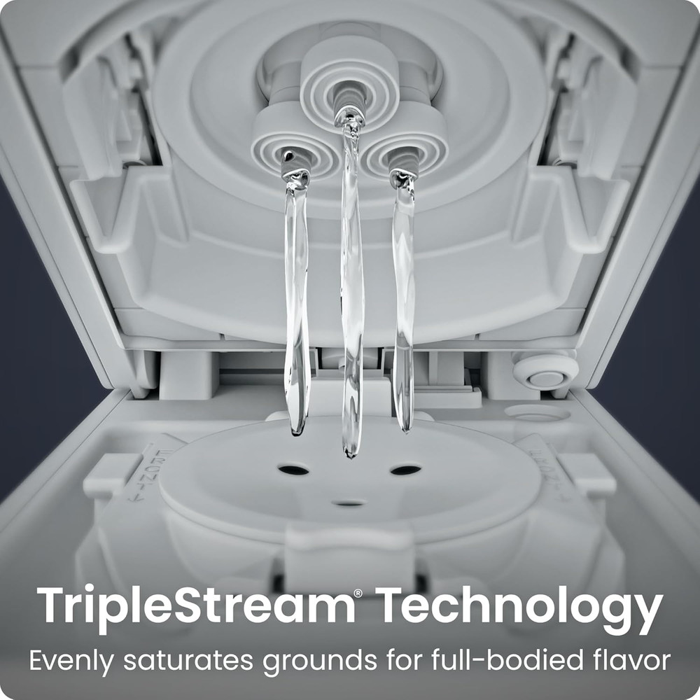 Caffeinator Single Serve Coffee Maker, Brew Kcups & Grounds, Drip Coffee Machine