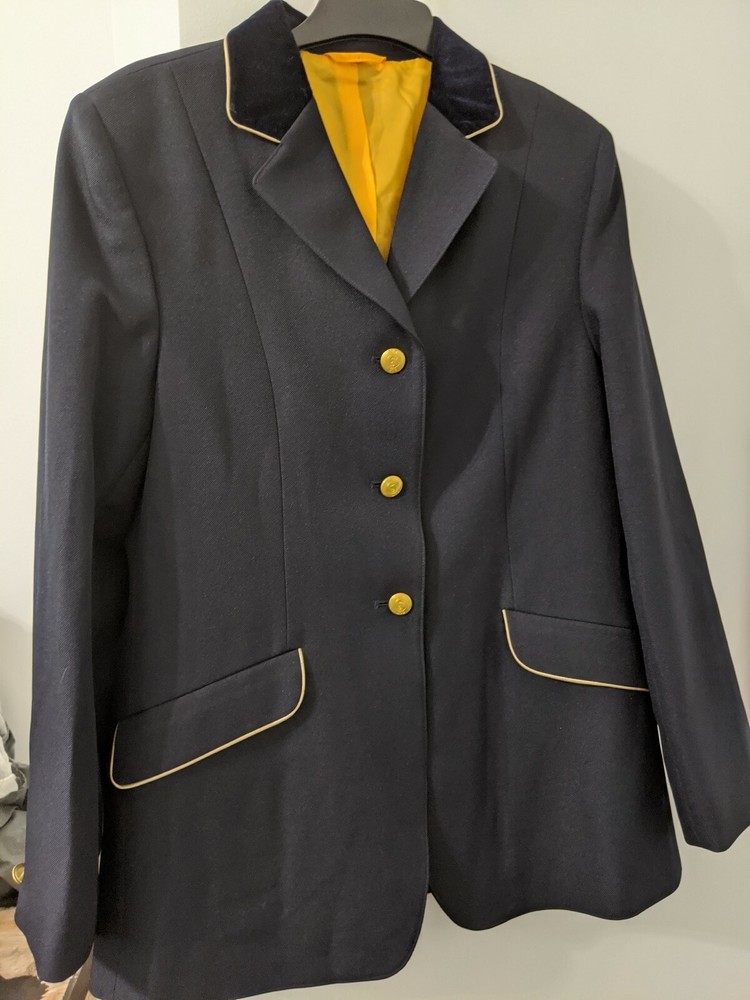 ELT Navy & Gold Show Jacket Size 12L