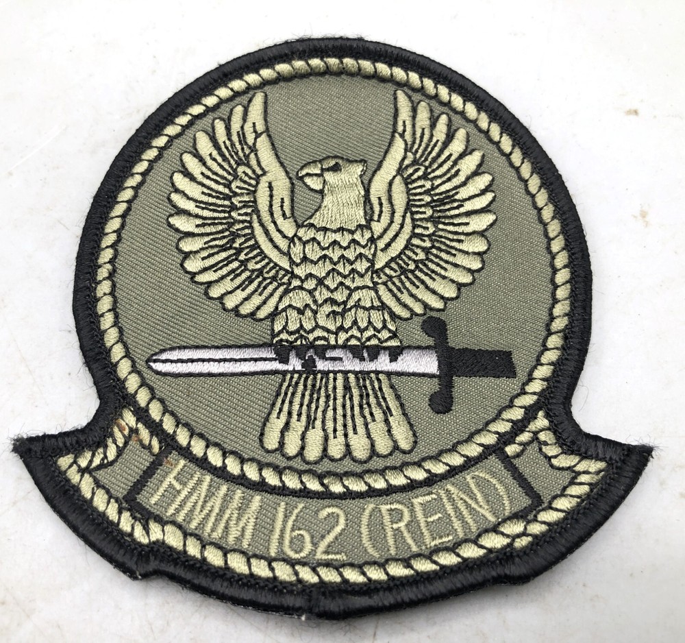 HMM-162 Golden Eagles Hook & Loop Patch OD Green