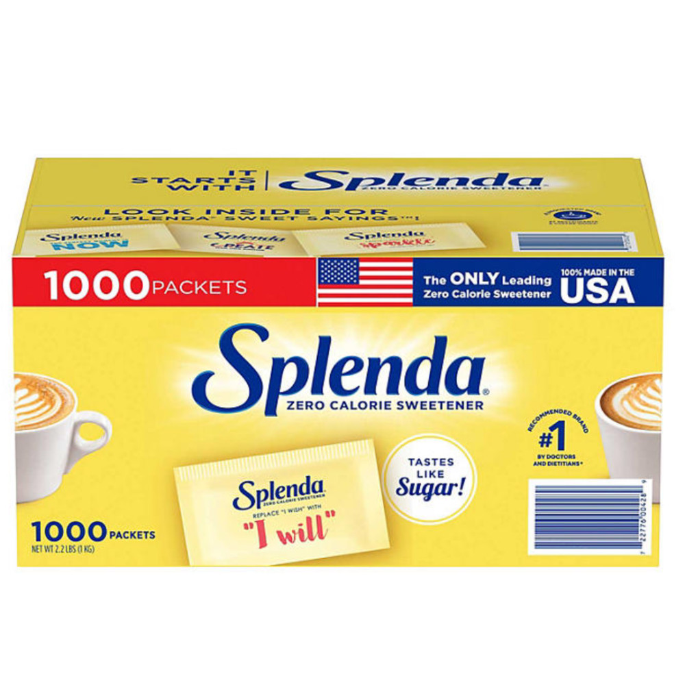 Splenda Zero Calorie Sweetener Packets 1000 ct