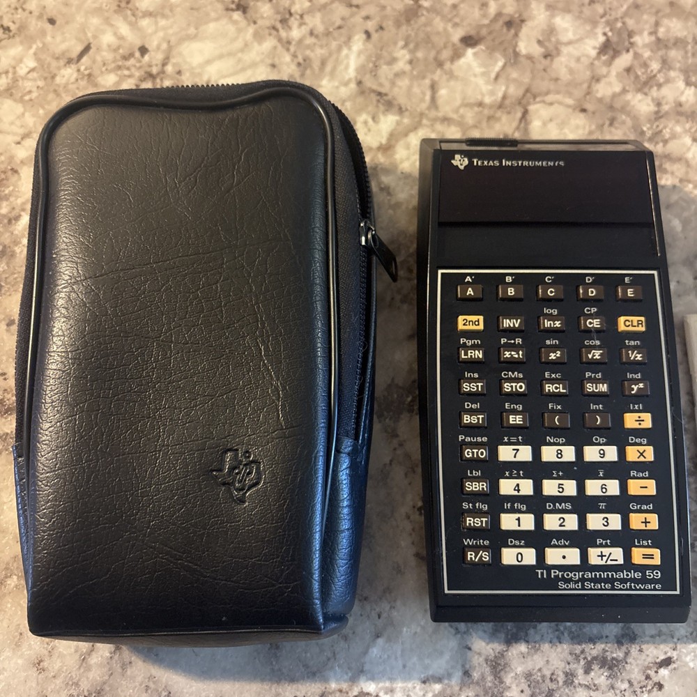 Texas Instruments TI Programmable 59 Calculator W/Master Module No Battery Pack