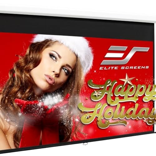 Manual B, 100-INCH Manual Pull Down Projector Screen Diagonal 16:9 100 INCH