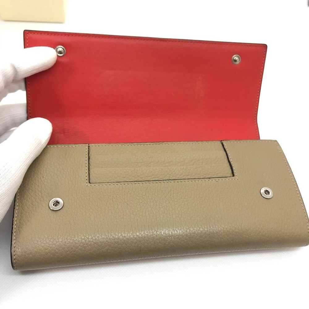 CELINE Large Flap Multi Function Long Wallet From Japan