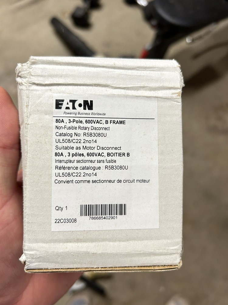 Eaton R5B3080U Rotary Disconnect Switch