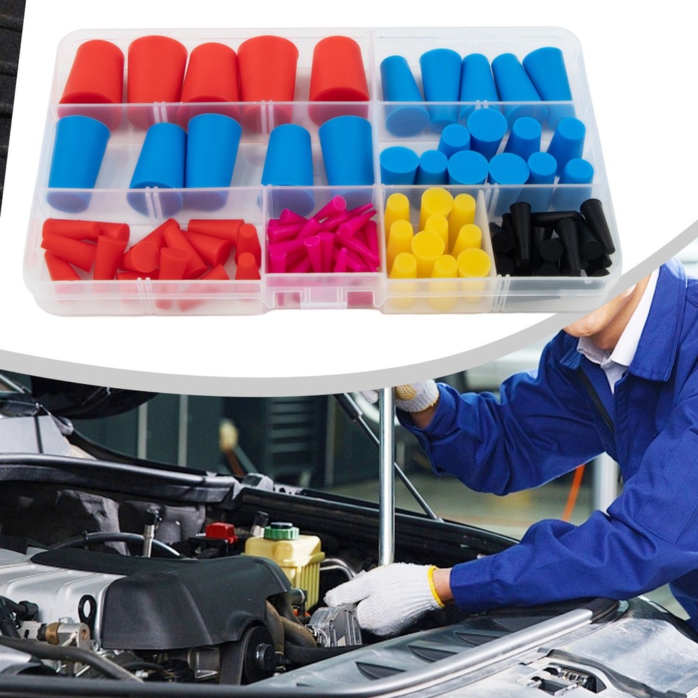 105Pcs Silicone Cone Set for Efficient Masking in Powder Coating Processes